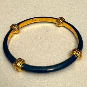 Lilly Pulitzer Love Knots Bangle Navy/Gold
